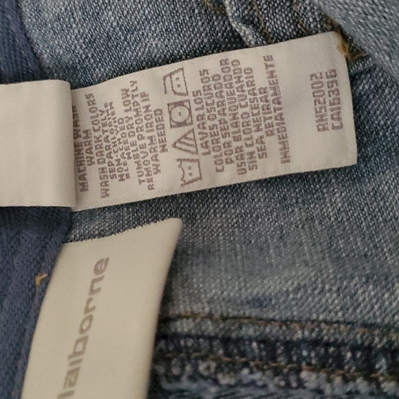 Liz Claiborne Drawstring Convertible Leg Denim Pants Size 10 - Picture 4 of 9